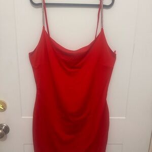 Red Slip Dress